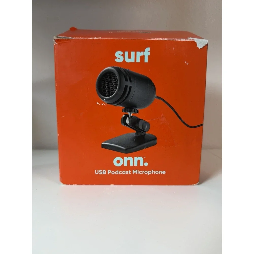 Onn Surf USB Podcast Microphone PC & Mac‎ Cardioid Recording Adjustable Stand